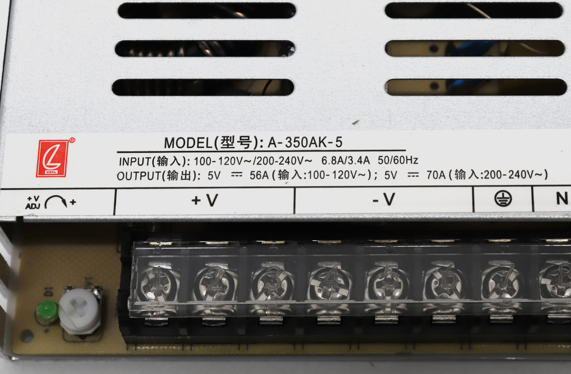CZCL A-350AK-5 100-240V LED Switchable Power
