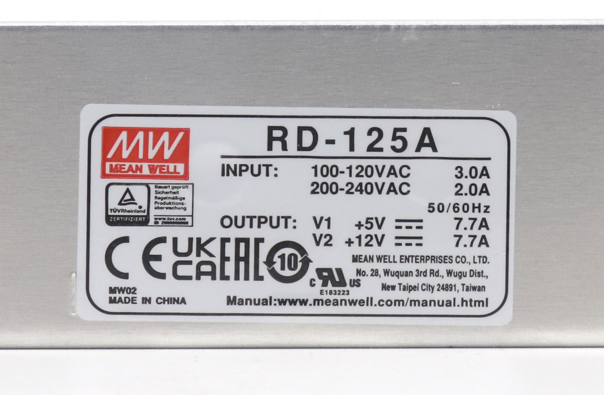 Meanwell RD-125A LED Power Supply with 5V Output