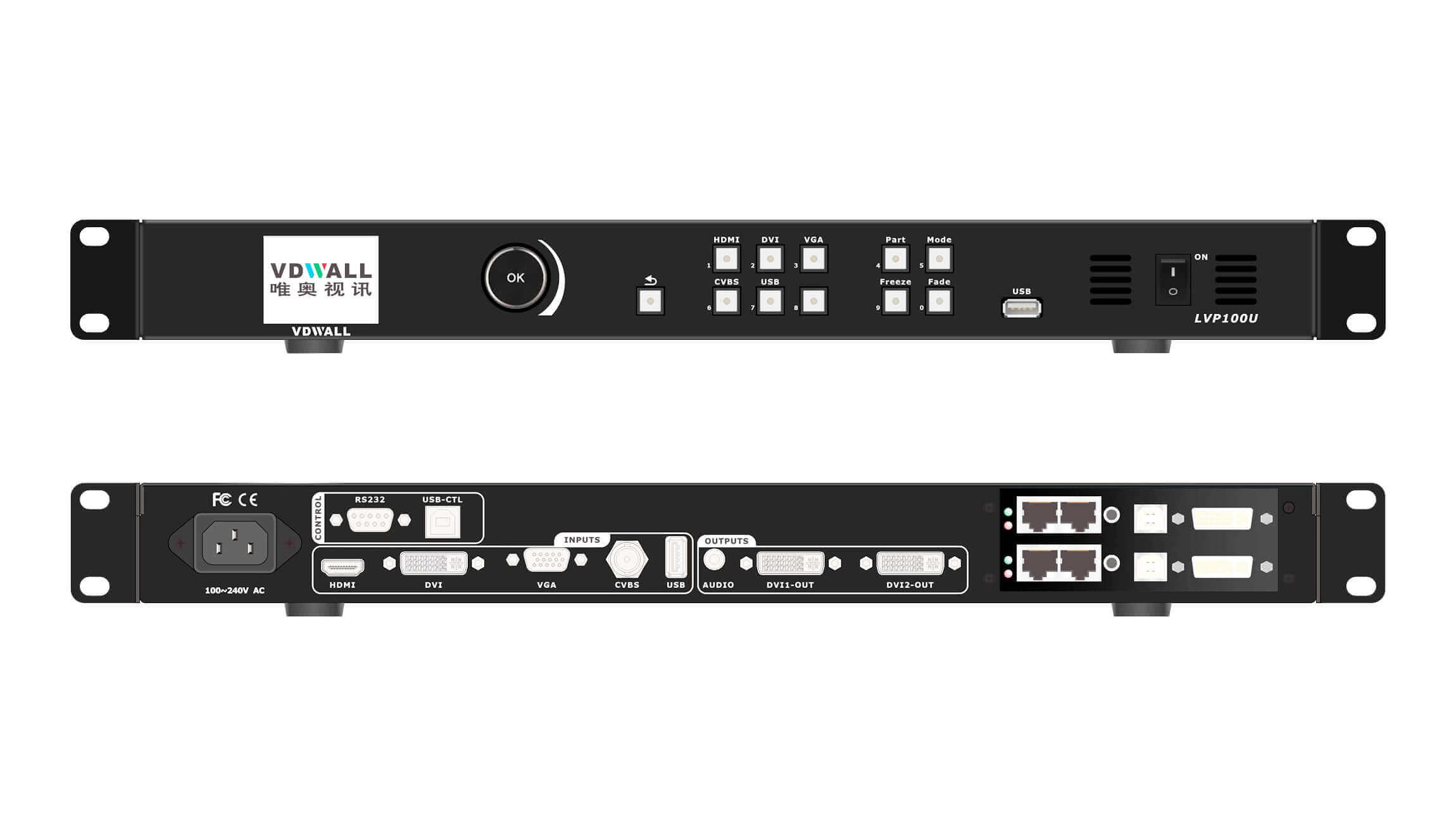 LVP100U VDWALL  led display screen Video Processor