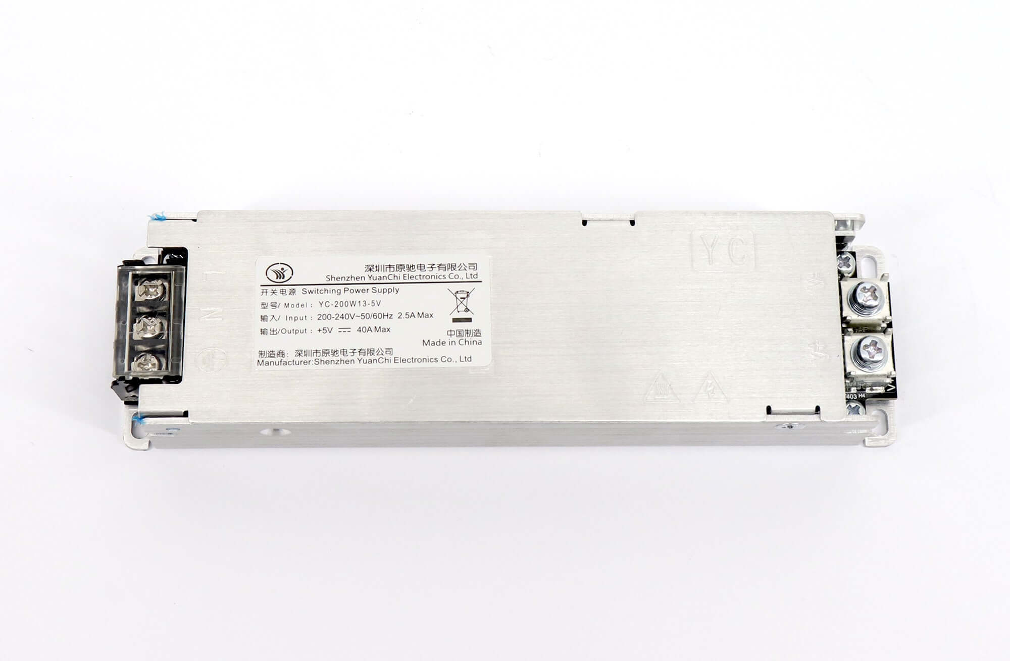 YuanChi YC-200W13-5V LED Display Power Supply 5V40A 200W