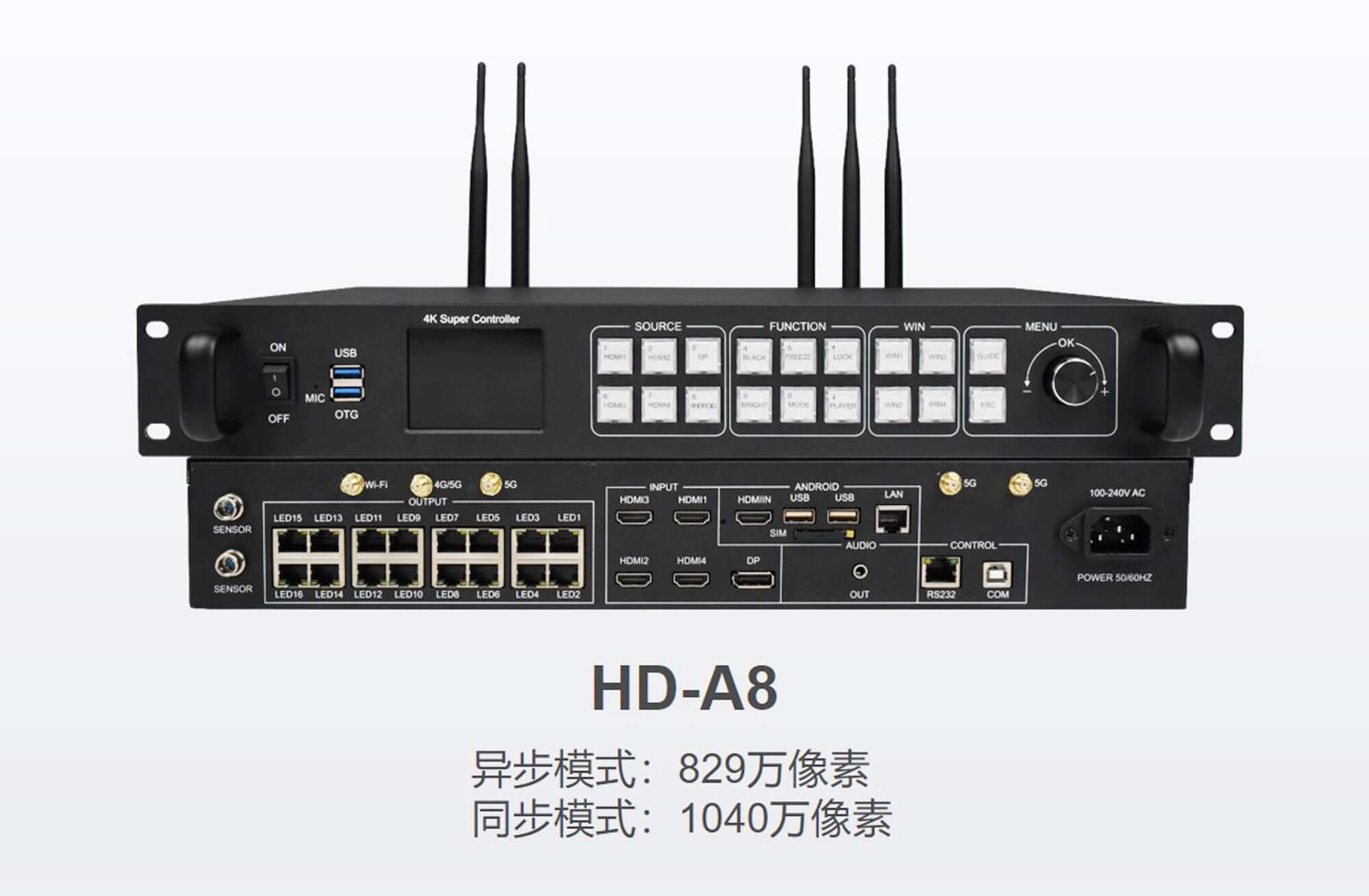 HUIDU HD-A8 Full Color LED Display 4K Multimedia Player