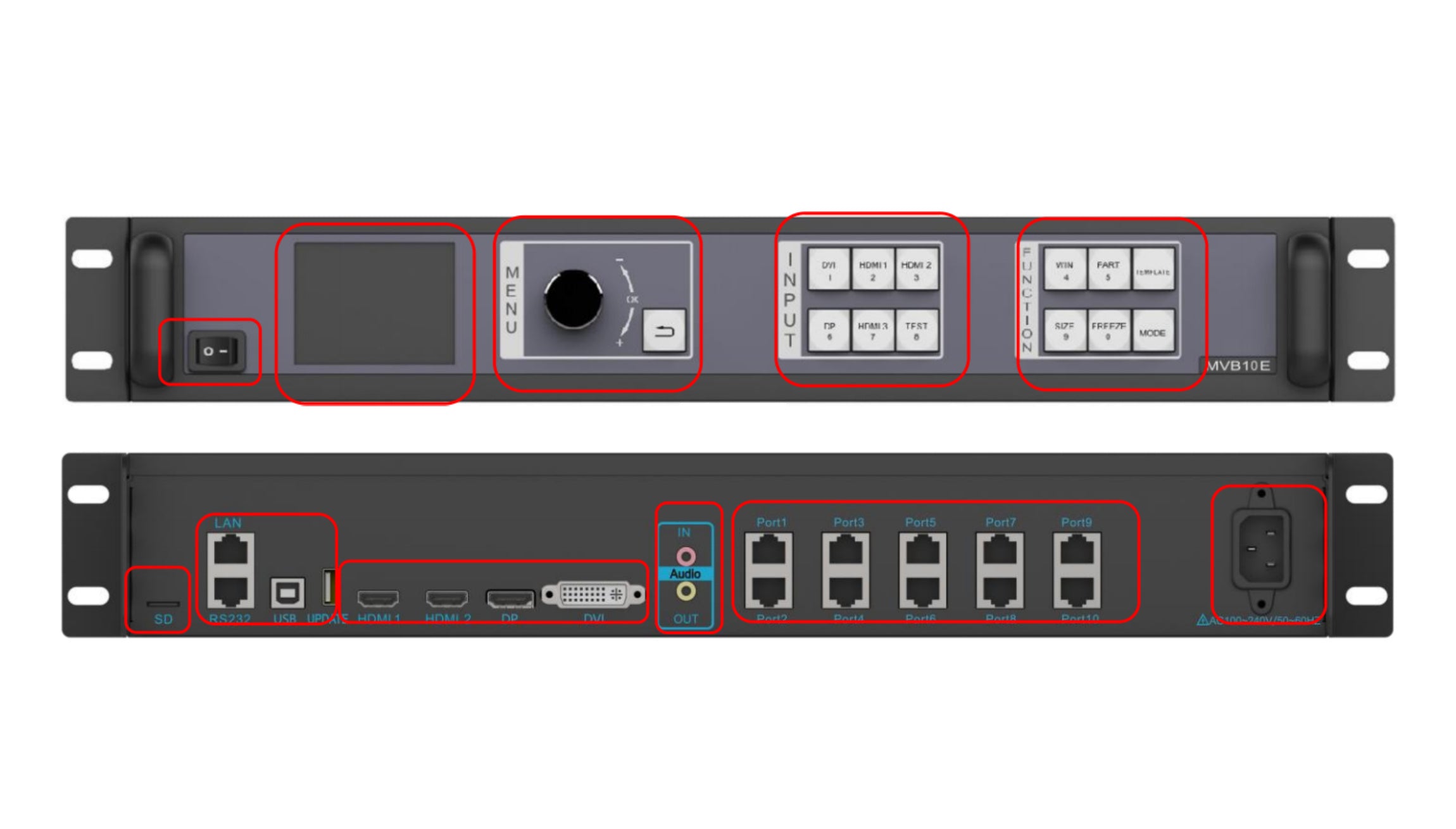 Mooncell MVB10E 2-in-1 Led Video Processor