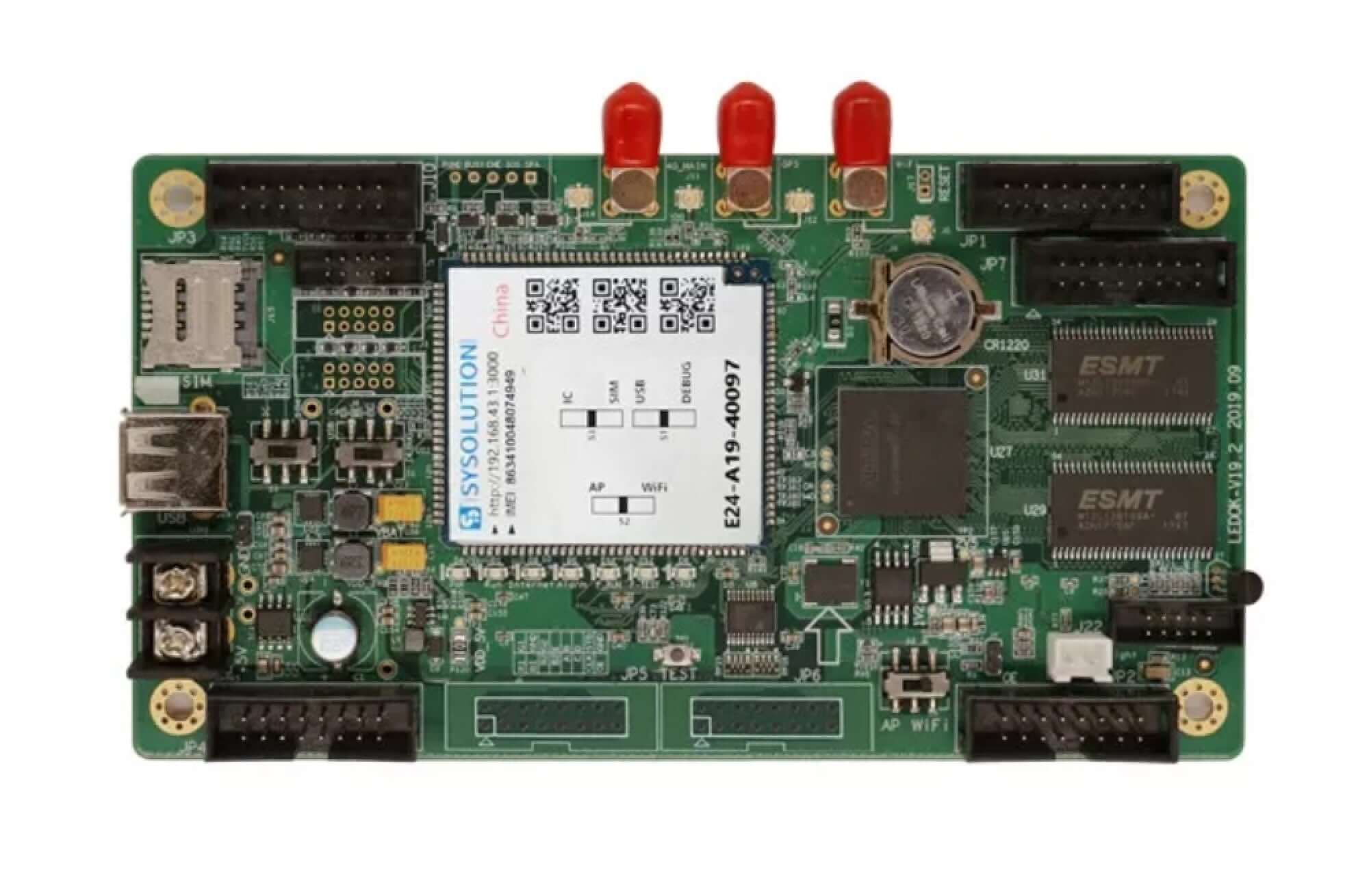 Xixun Sysolution E24 Dedicated Control Card For Bus Rear Screen