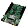 Green circuit-board motherboard with multiple expansion slots and a CM20 module visible on the surface camera angle