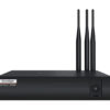 Black set-top box with three tall external antennas and a power button on the right; labeled Colorlight Acrobat AX06 (AX06).