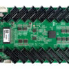NV7516 1 - LED-Mall, Shopping LED Controller & LED Display Parts Green development board with two rows of angled black header pins and a metal module on the left side.